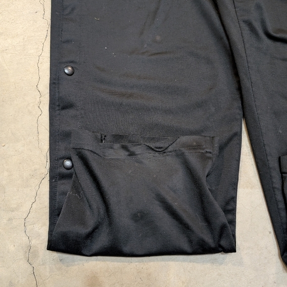 VTG 90s Nike Breakaway Pants Mens XL Black Flaws Snap Down Leg - Picture 3 of 7